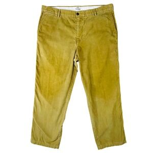Dockers Pacific Collection Field Khaki Corduroy Pants Mens 40x30 Mustard Gold